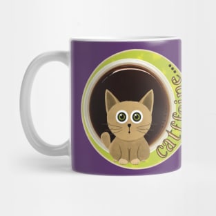 Catffeine - Funny Cat & Coffee Mug